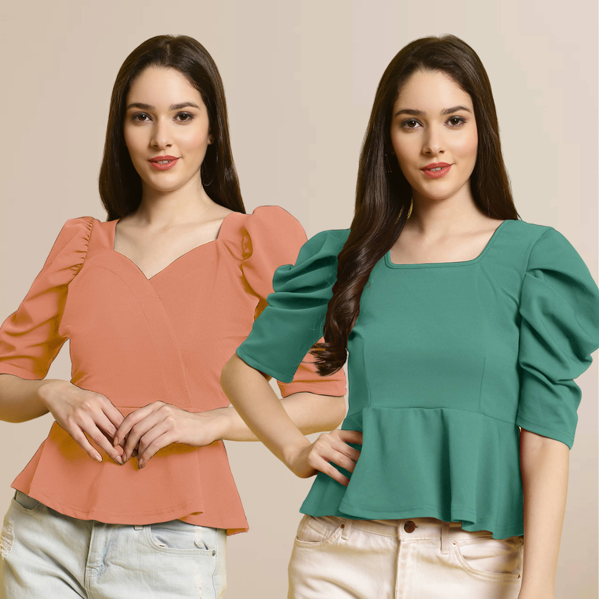     			Fabflee Women's Polyester Regular Top ( Multi Color )