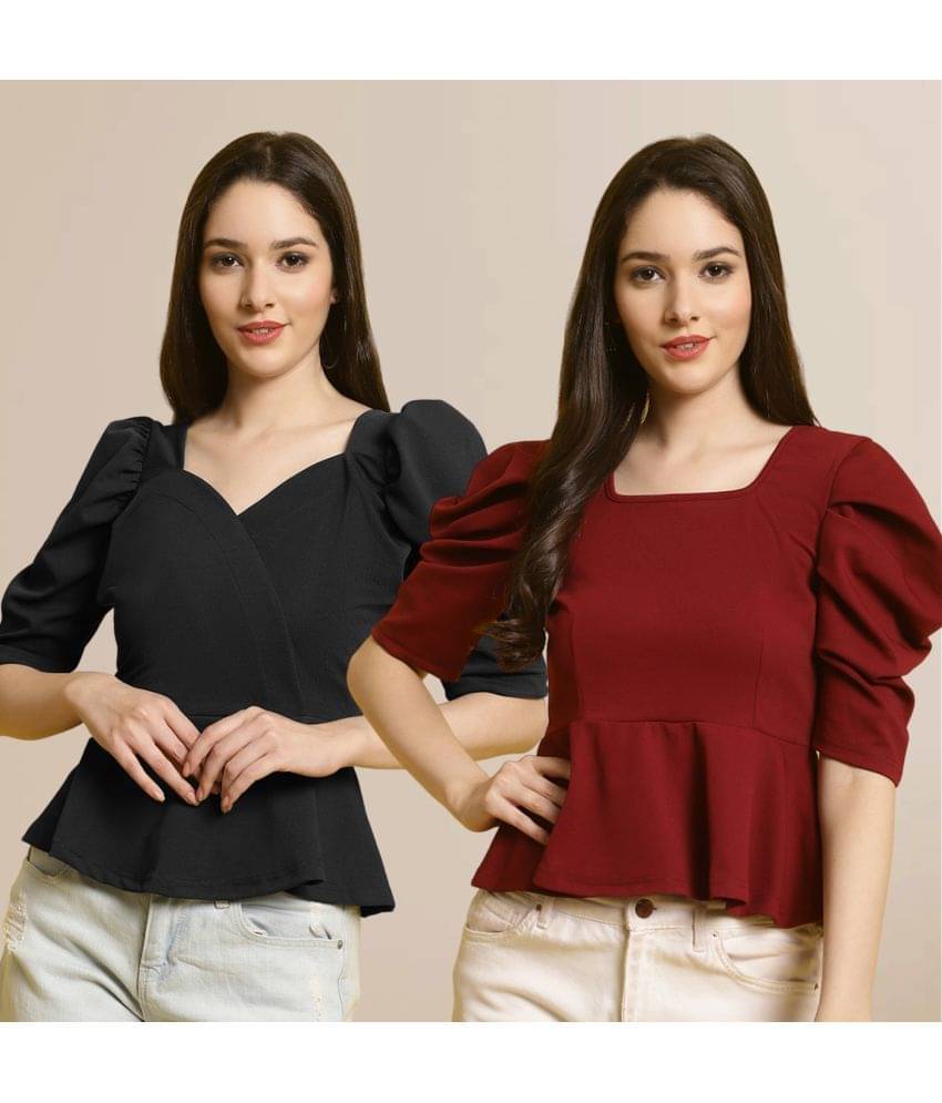     			Fabflee Women's Polyester Regular Top ( Multi Color )