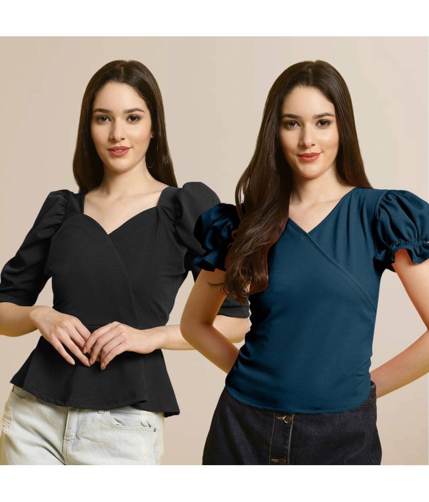     			Fabflee Women's Polyester Regular Top ( Multi Color )