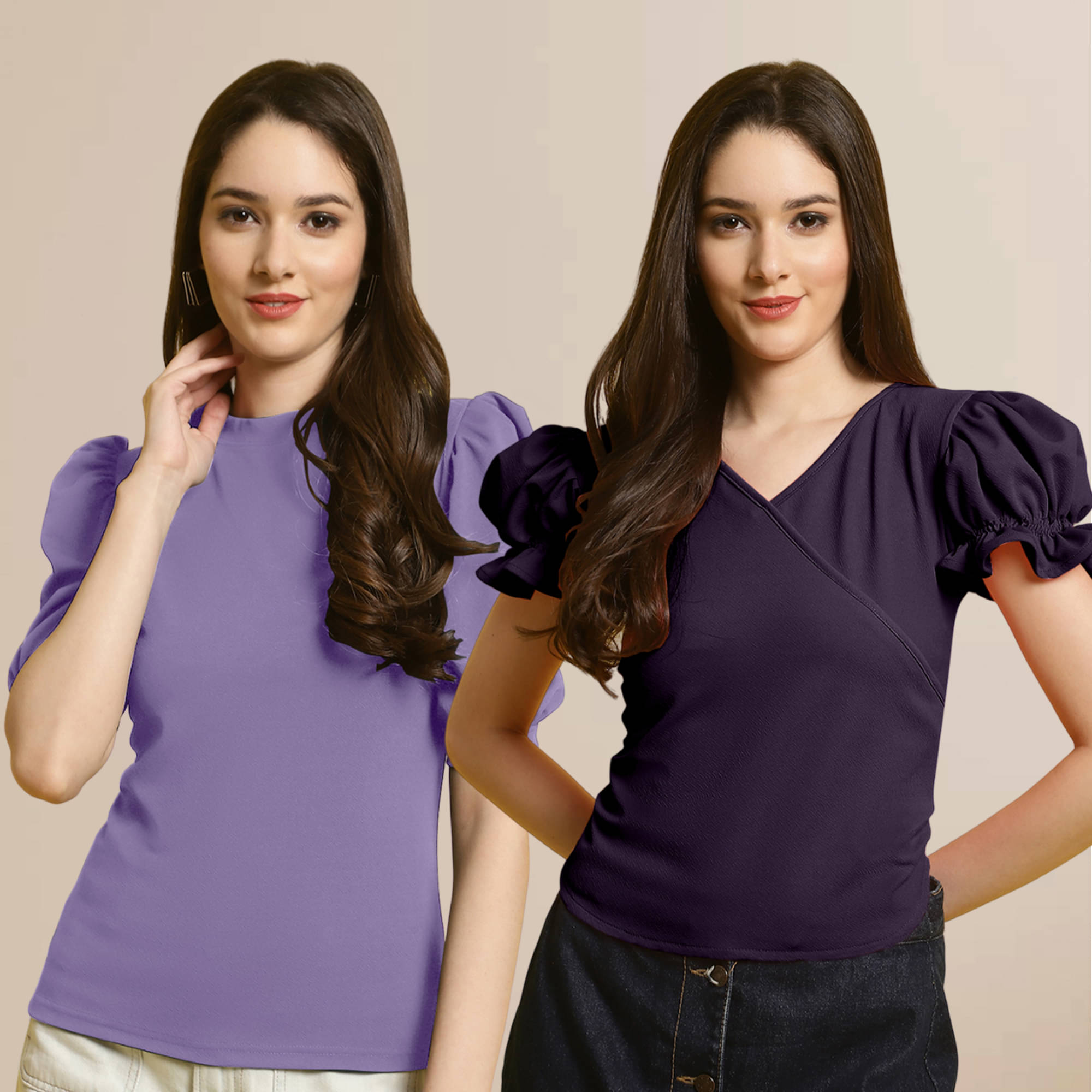 Fabflee Women's Polyester Regular Top ( Multi Color ) Fabflee Women's Polyester Regular Top ( Multi Color )