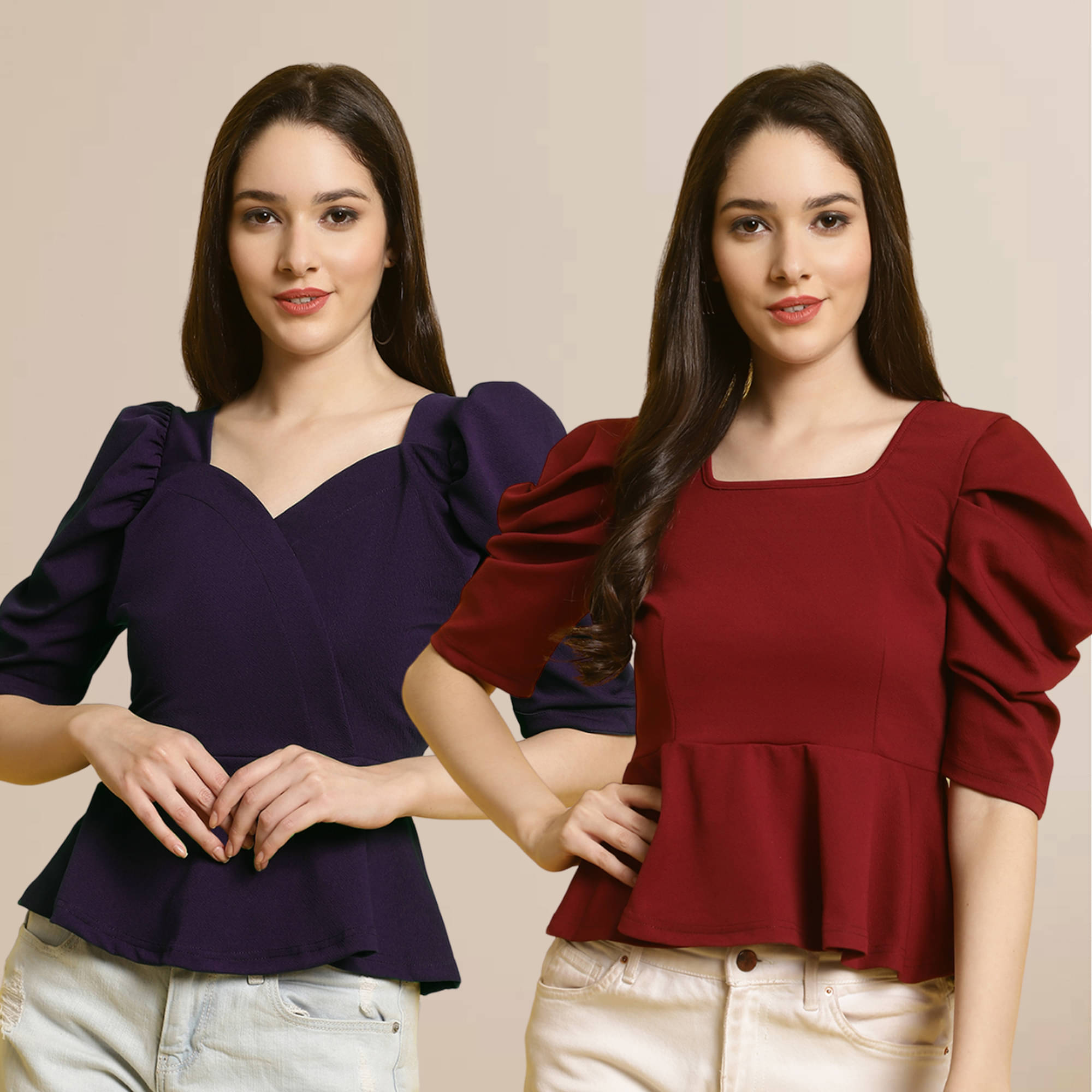     			Fabflee Women's Polyester Regular Top ( Multi Color )