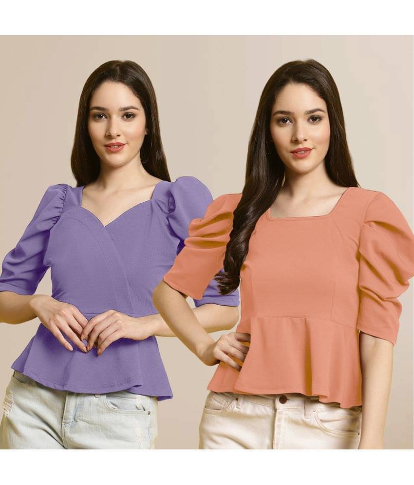     			Fabflee Women's Polyester Regular Top ( Multi Color )