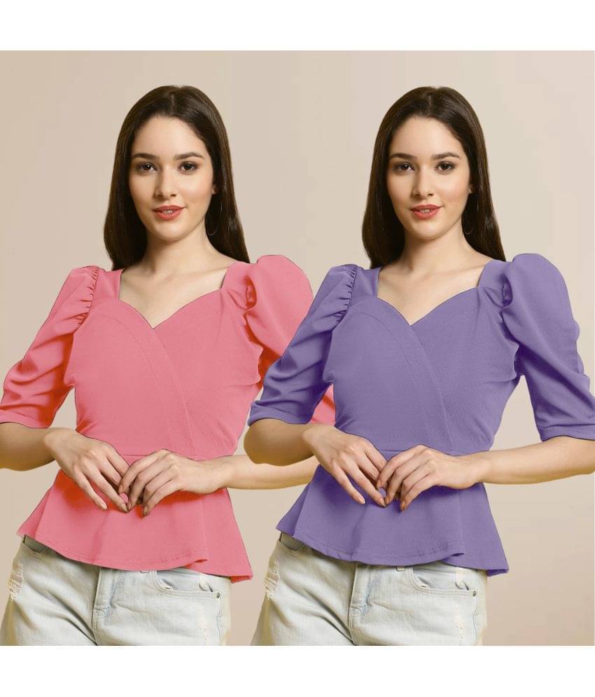     			Fabflee Women's Polyester Regular Top ( Multi Color )