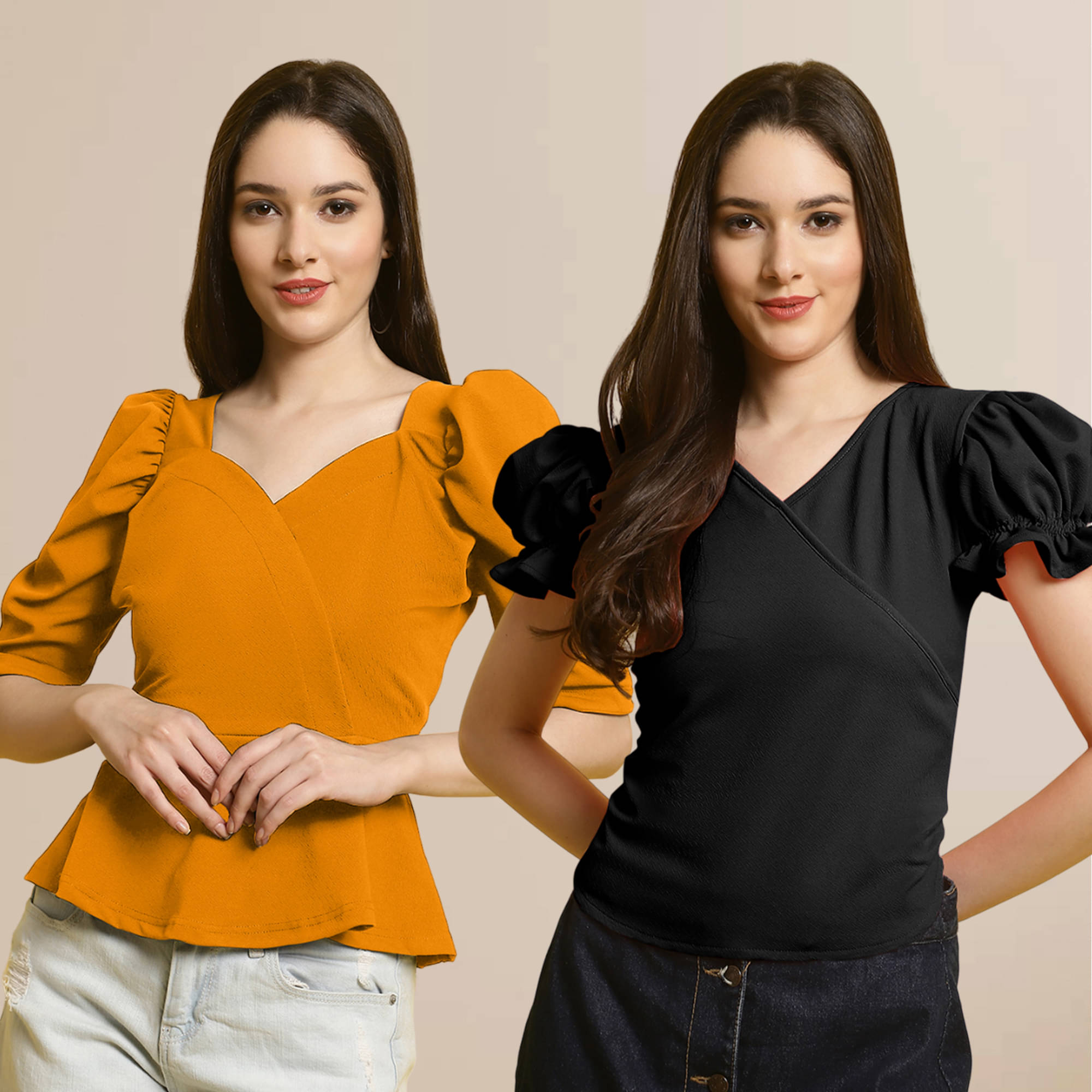 Fabflee Women's Polyester Regular Top ( Multi Color ) Fabflee Women's Polyester Regular Top ( Multi Color )
