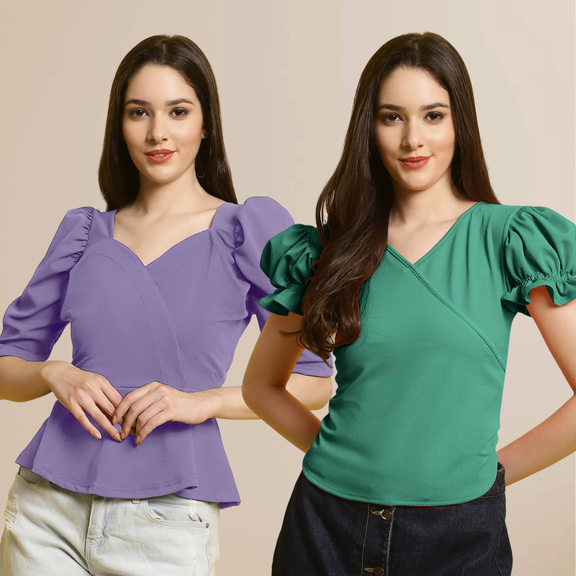 Fabflee Women's Polyester Regular Top ( Multi Color ) Fabflee Women's Polyester Regular Top ( Multi Color )