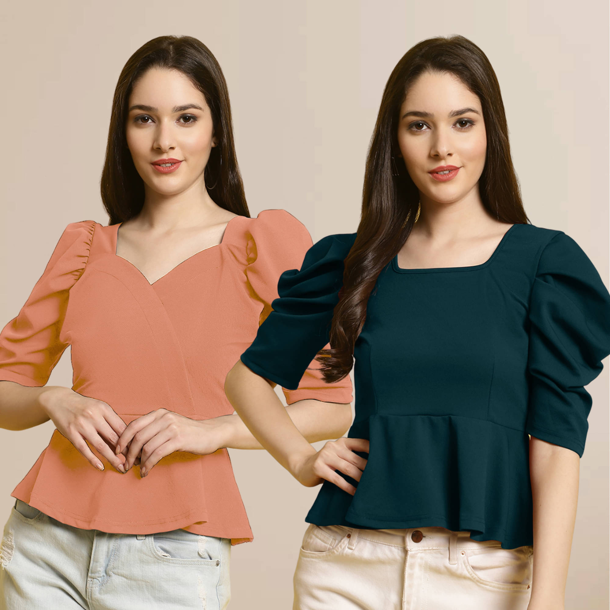 Fabflee Women's Polyester Regular Top ( Multi Color ) Fabflee Women's Polyester Regular Top ( Multi Color )