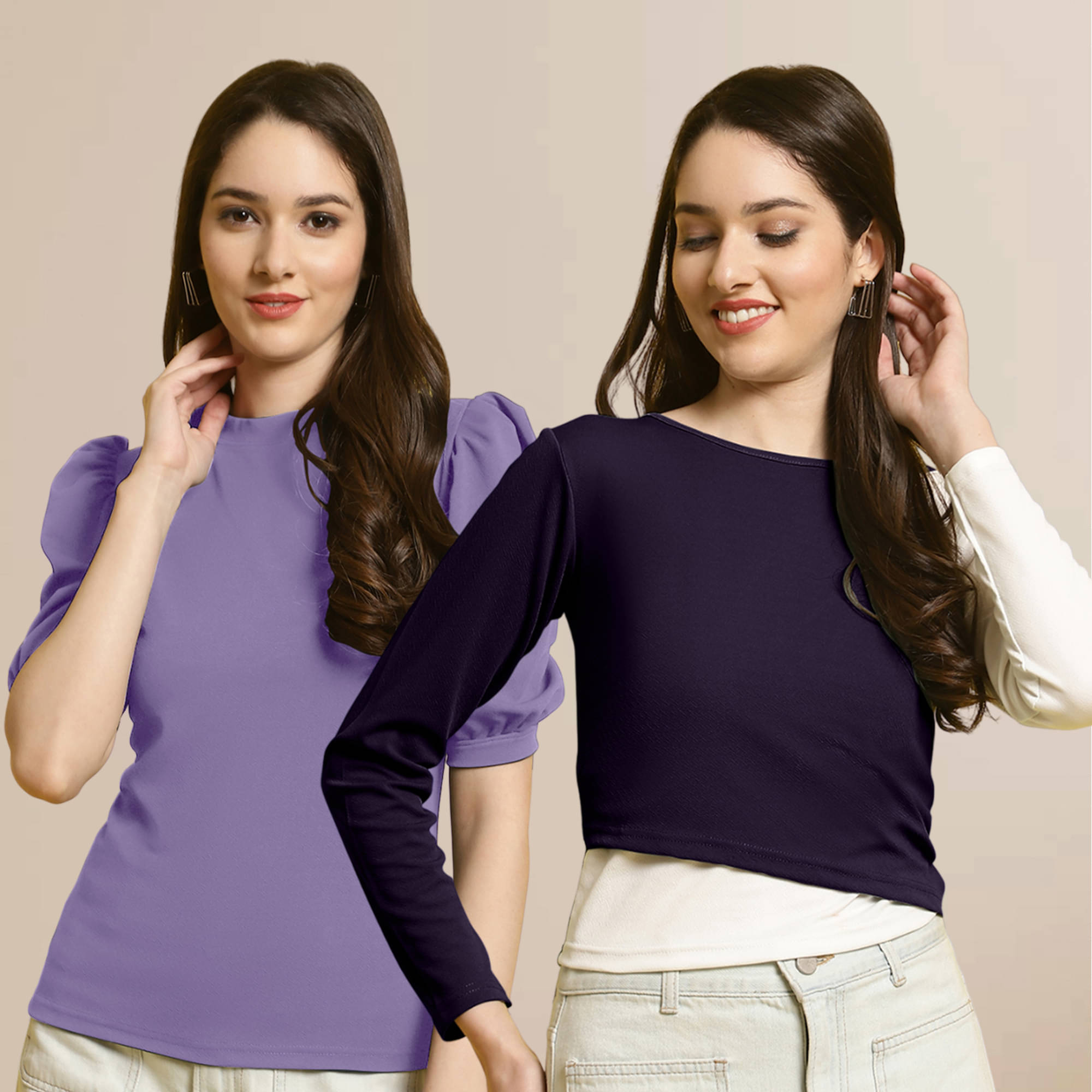 Fabflee Women's Polyester Regular Top ( Multi Color ) Fabflee Women's Polyester Regular Top ( Multi Color )