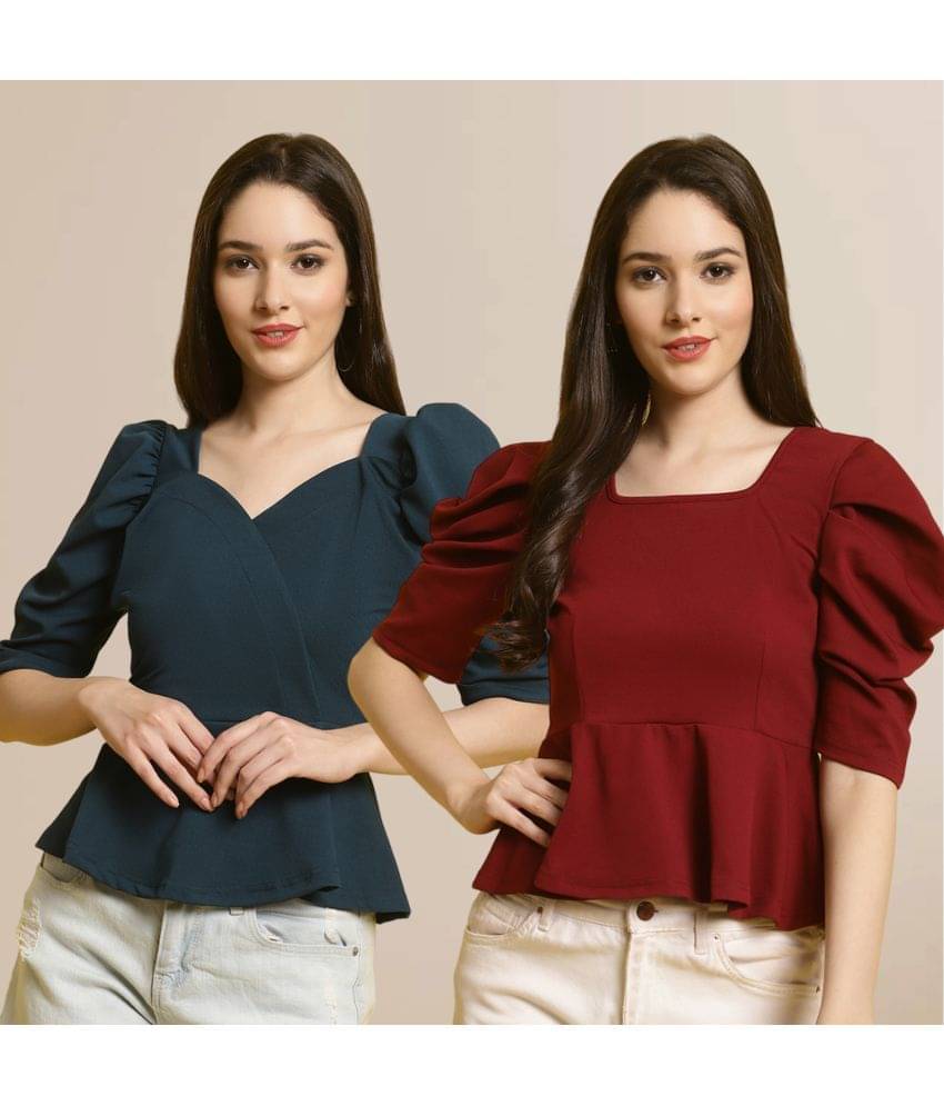 Fabflee Women's Polyester Regular Top ( Multi Color ) Fabflee Women's Polyester Regular Top ( Multi Color )