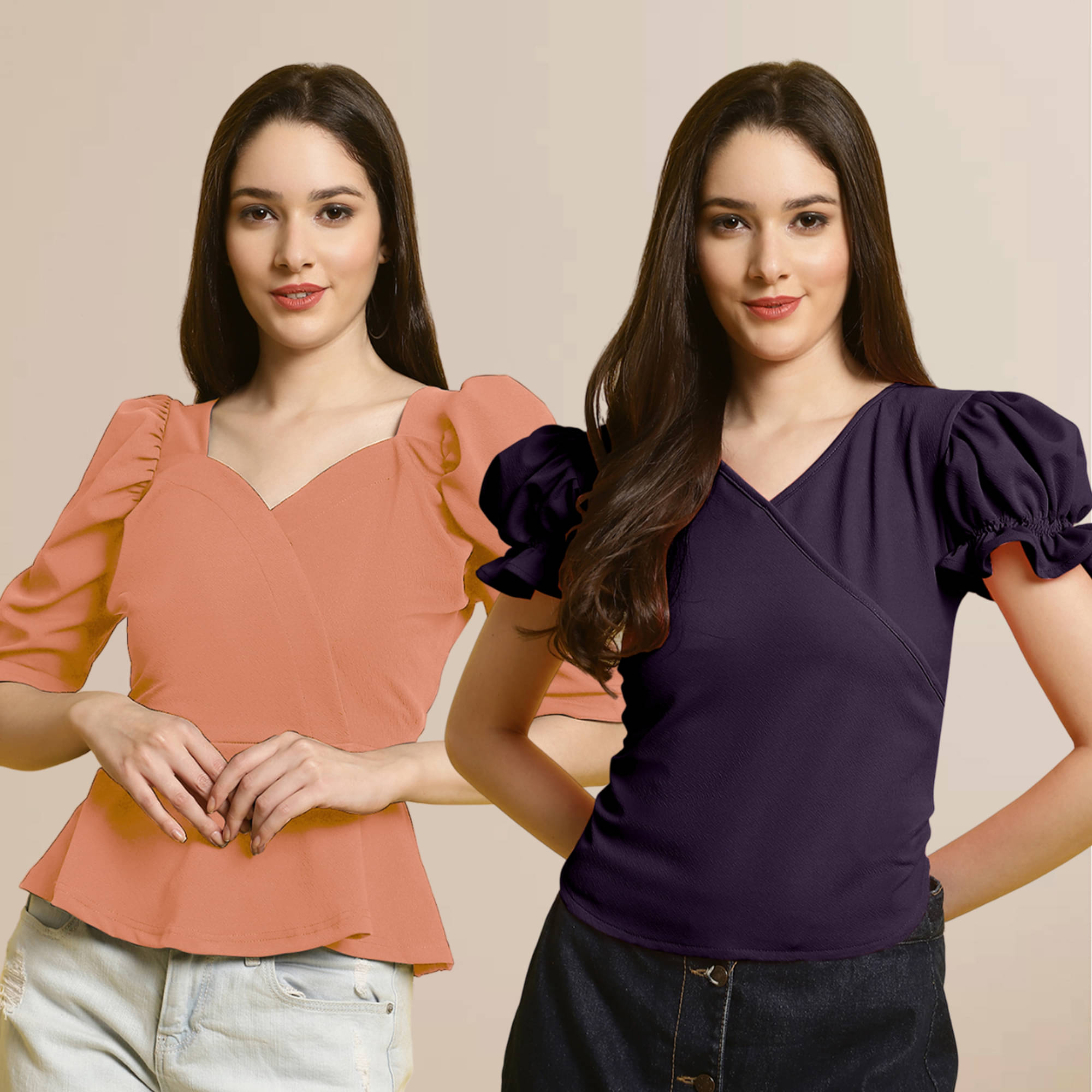     			Fabflee Women's Polyester Regular Top ( Multi Color )