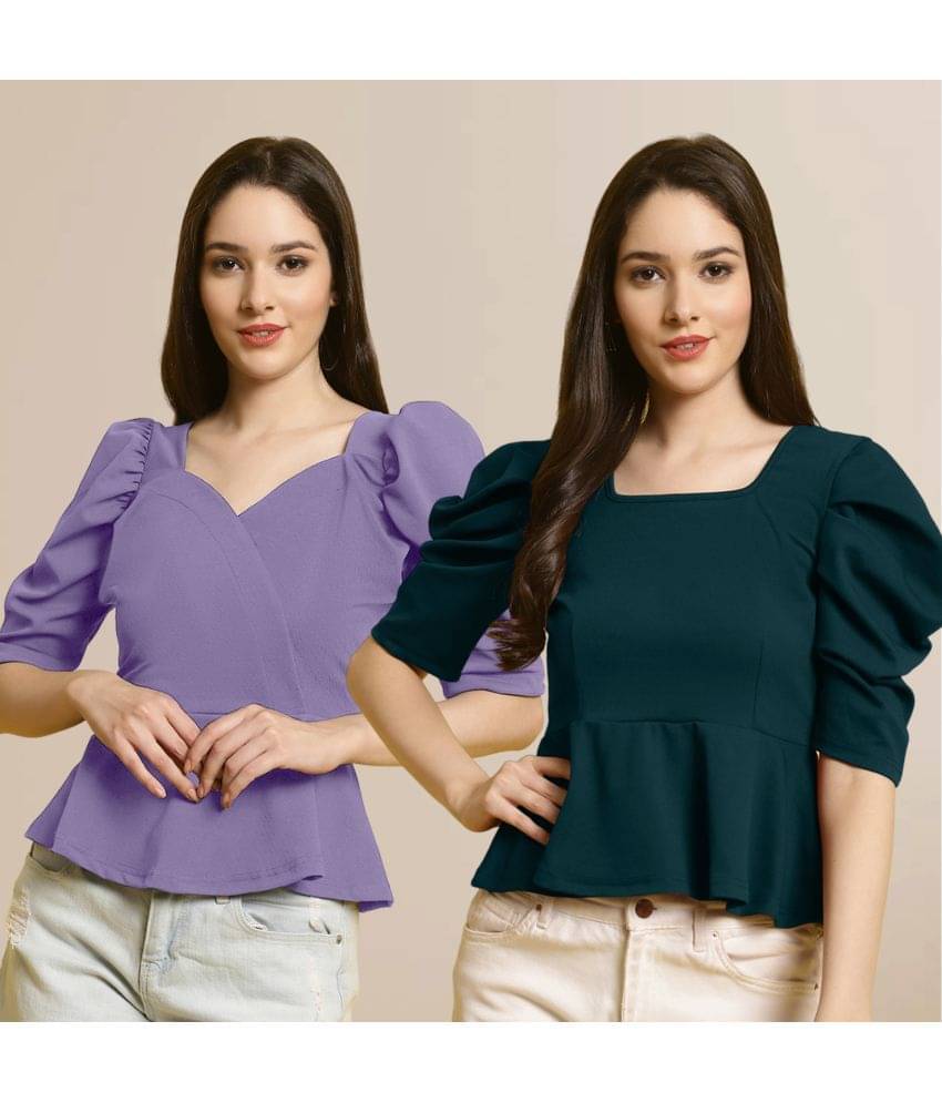     			Fabflee Women's Polyester Regular Top ( Multi Color )