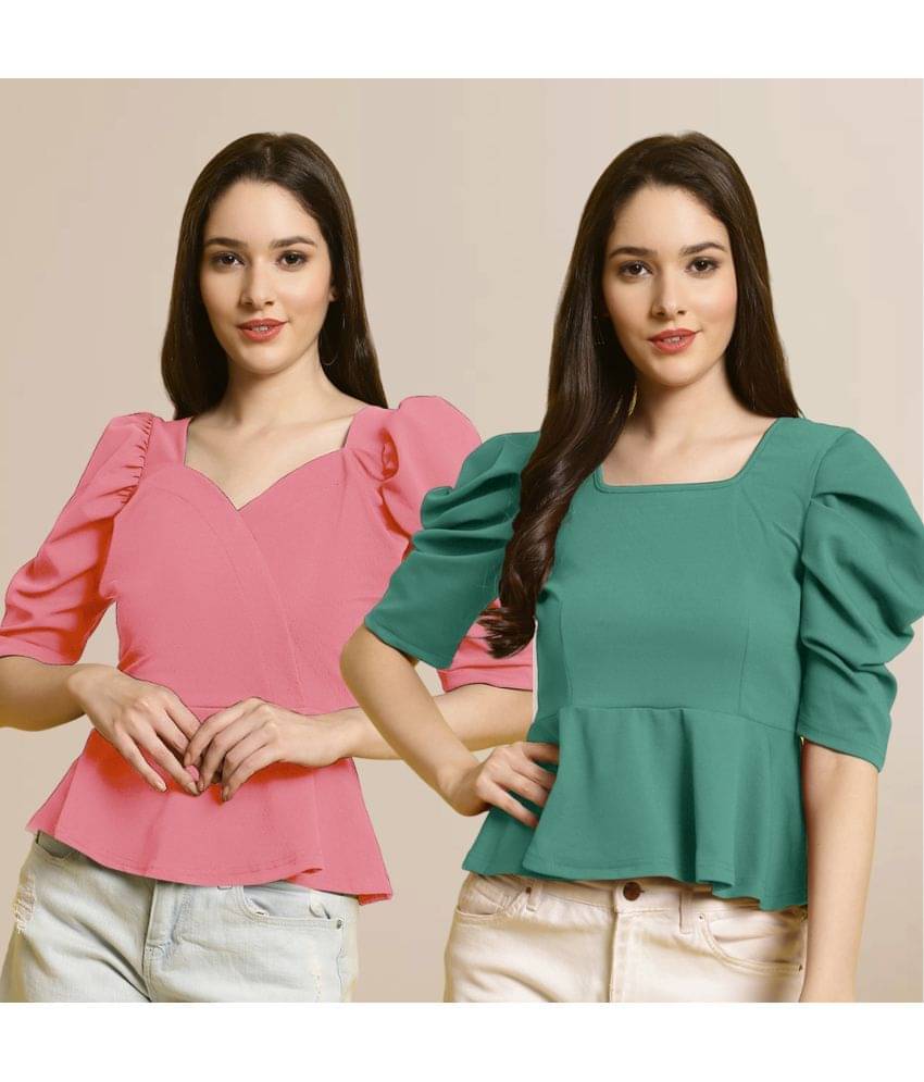     			Fabflee Women's Polyester Regular Top ( Multi Color )