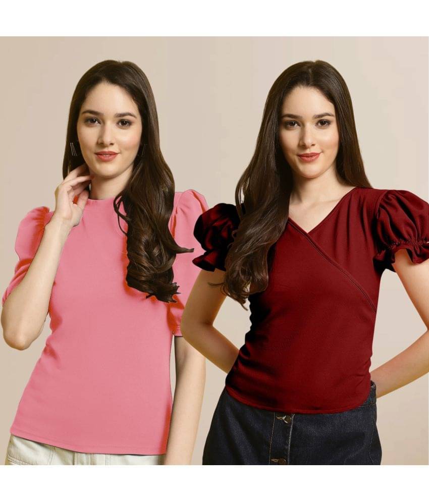 Fabflee Women's Polyester Regular Top ( Multi Color ) Fabflee Women's Polyester Regular Top ( Multi Color )