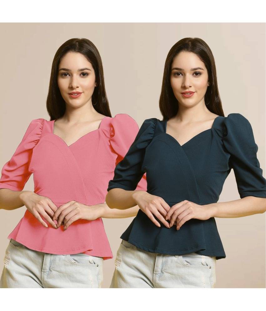     			Fabflee Women's Polyester Regular Top ( Multi Color )