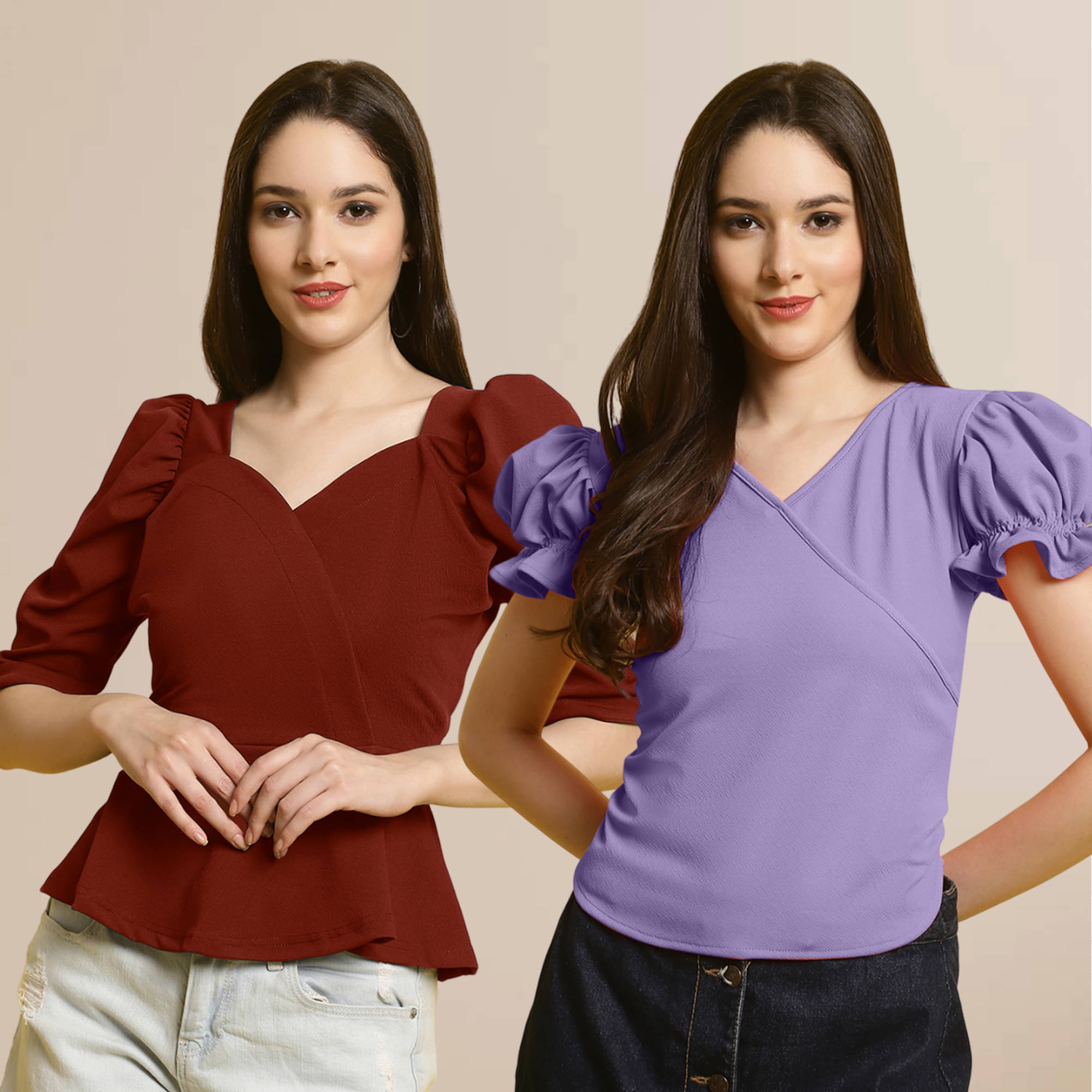     			Fabflee Women's Polyester Regular Top ( Multi Color )