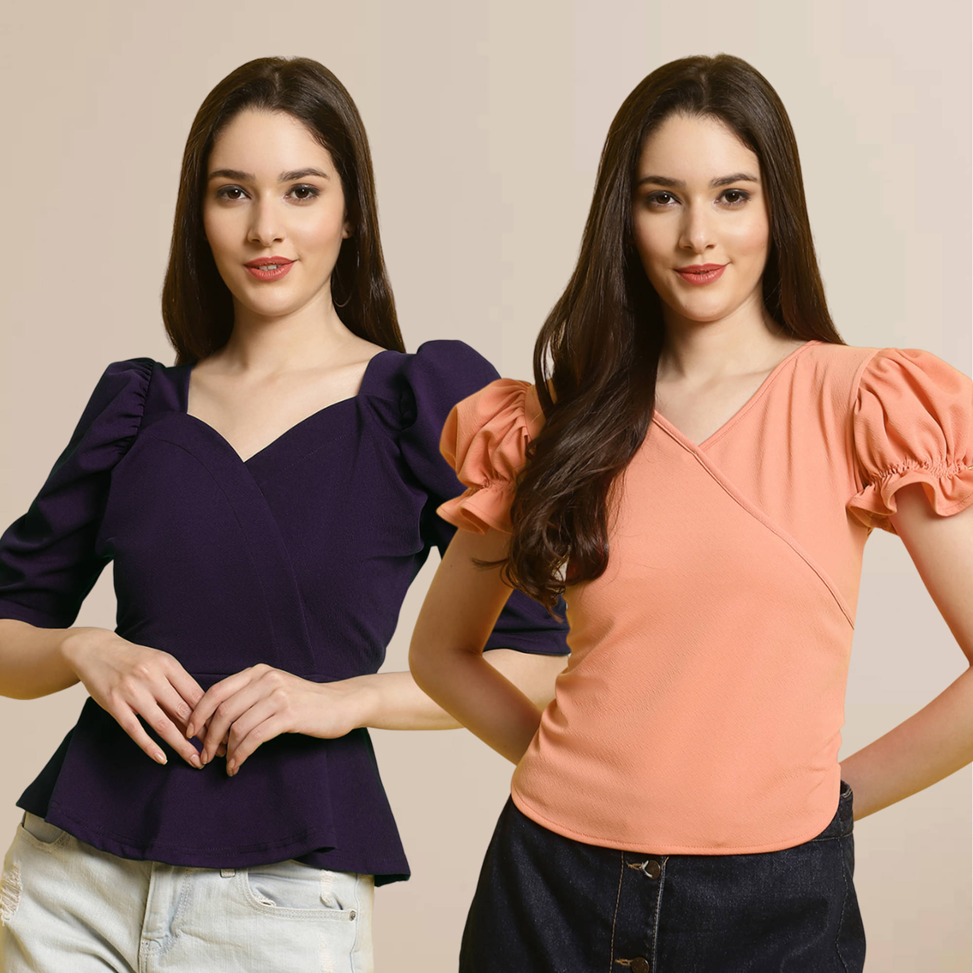     			Fabflee Women's Polyester Regular Top ( Multi Color )