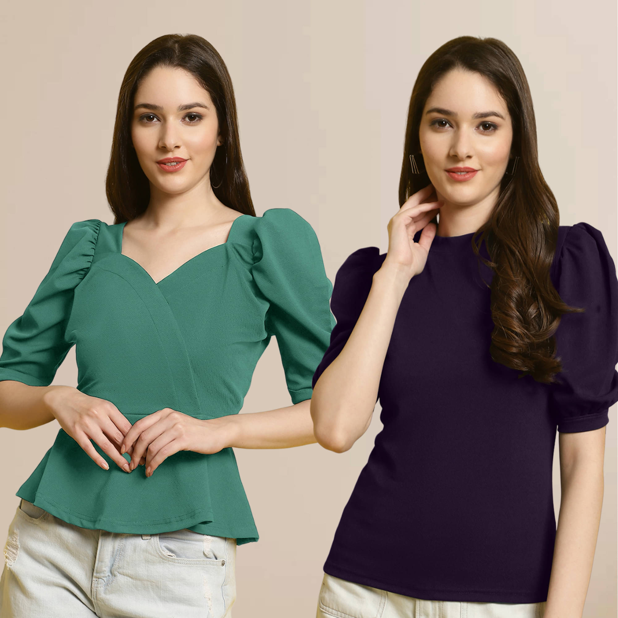 Fabflee Women's Polyester Regular Top ( Multi Color ) Fabflee Women's Polyester Regular Top ( Multi Color )