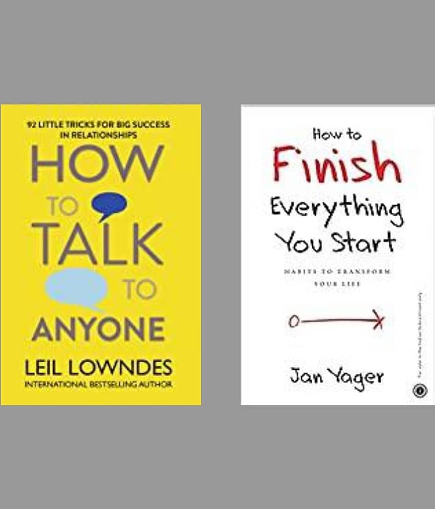 How to Talk Any One + How to Finish Everything You Start English - Stationery | Buy online on ZillyBuy