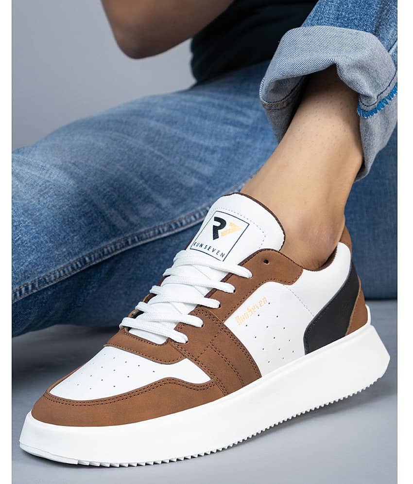 RUN SEVEN Brown Men's Sneakers - Casual Shoes | Buy online on ZillyBuy