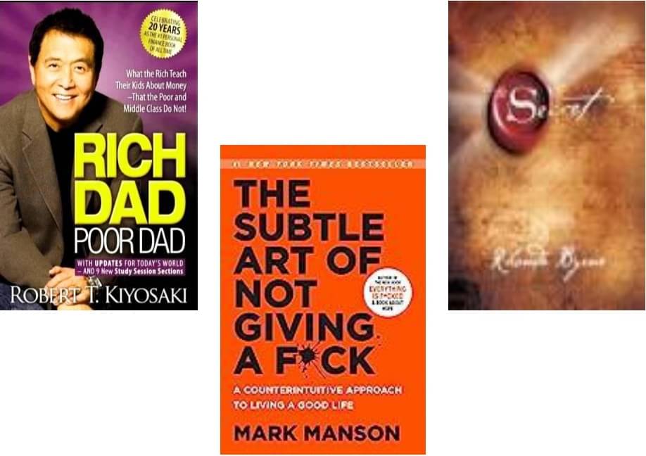    			Rich Dad Poor Dad + The Subtle Art + The Secret