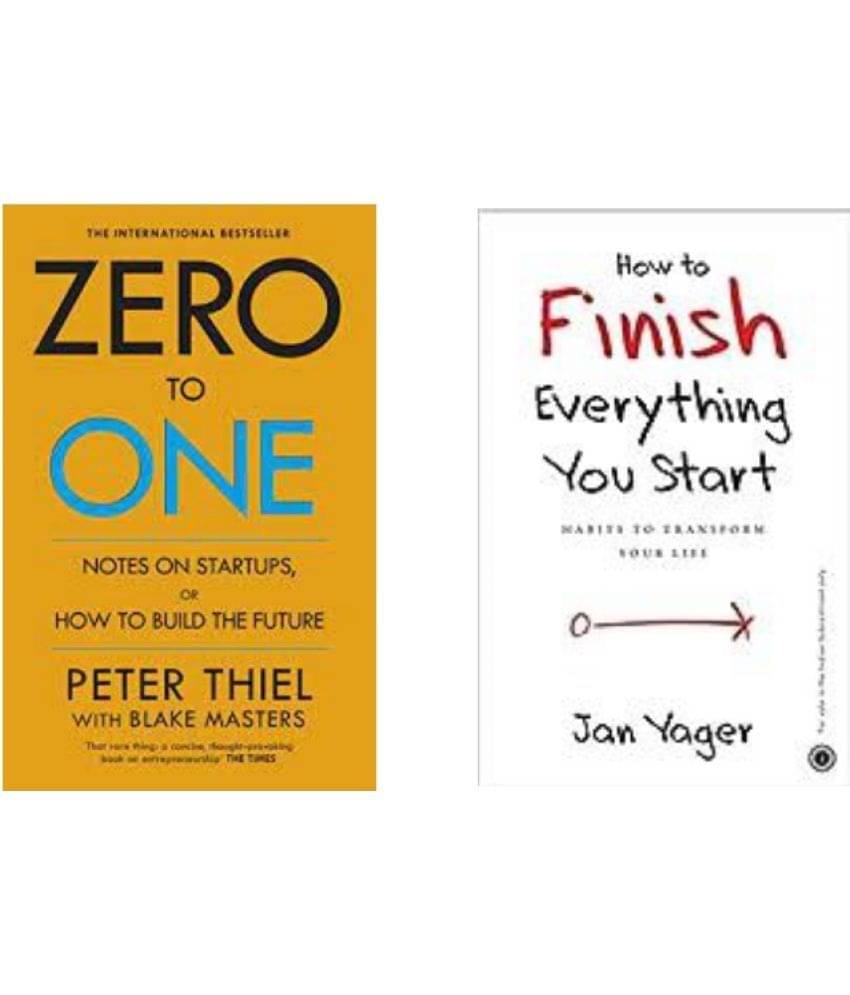     			Zero To One + How To Finish Everything You Start