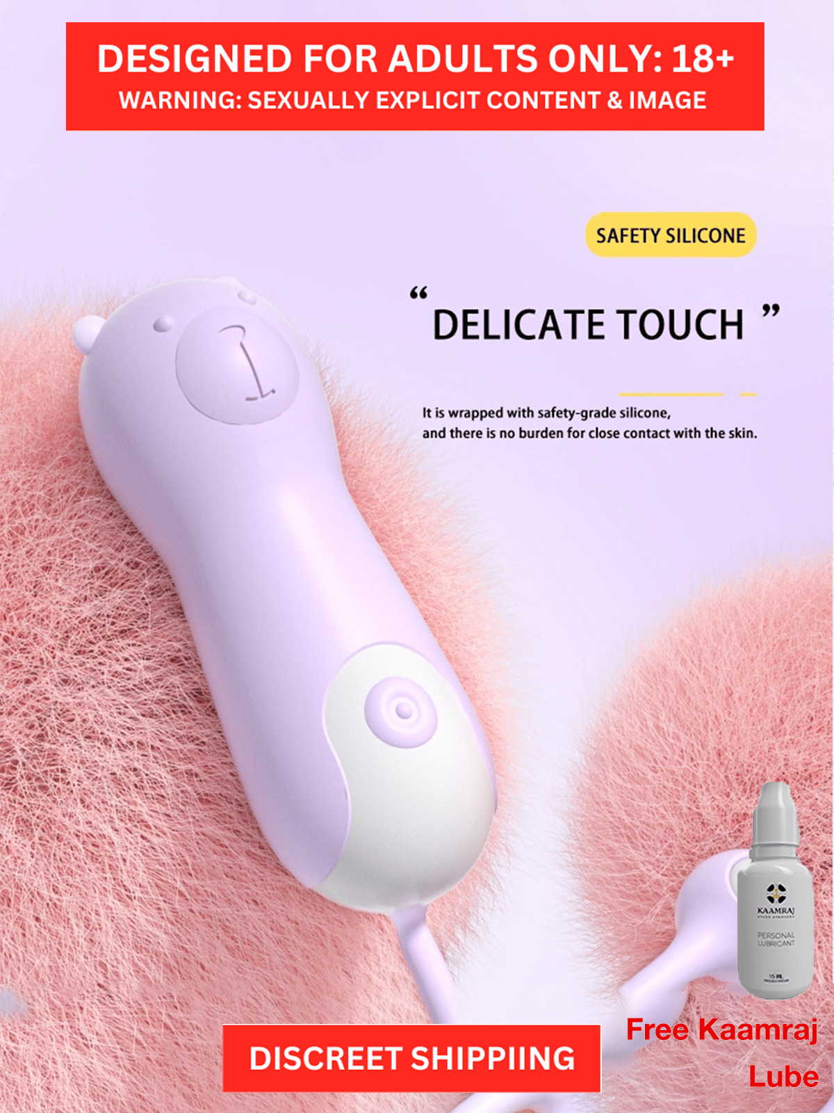 2 In 1 Lolo Beer Vibrator-10 Quiet Frequency Purple Passion Light Weight 20 Cm Total Length Body Safe Silicone Material Massager For Women 2 In 1 Lolo Beer Vibrator-10 Quiet Frequency Purple Passion Light Weight 20 Cm Total Length Body Safe Silicone Material Massager For Women