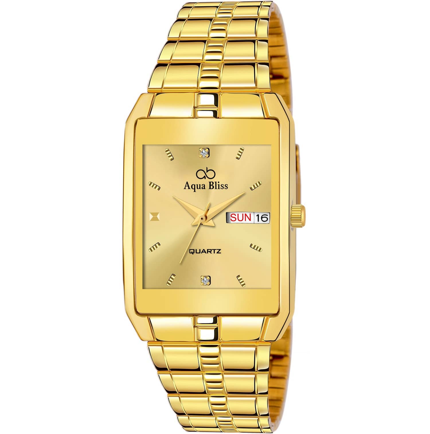 AQUA BLISS - Gold Stainless Steel Analog Men's Watch