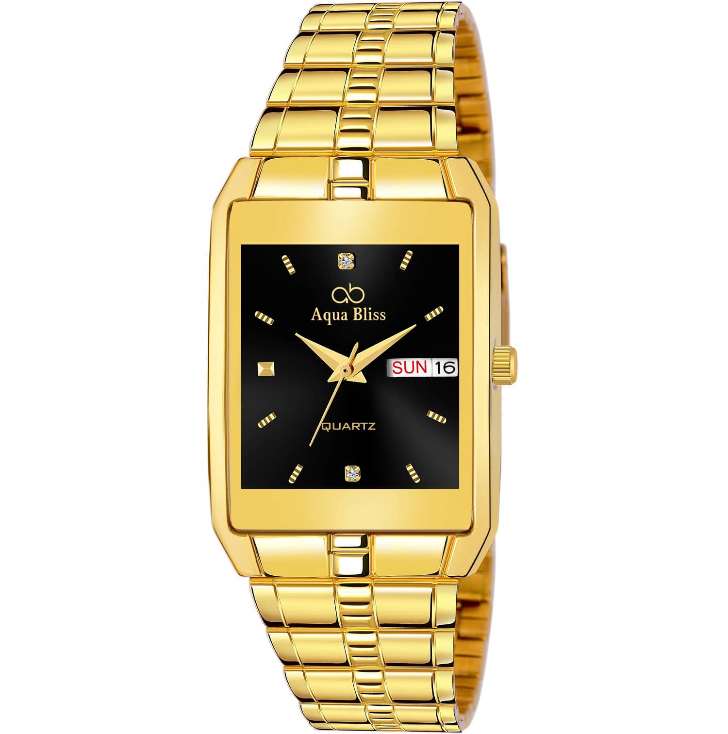 AQUA BLISS - Gold Stainless Steel Analog Men's Watch