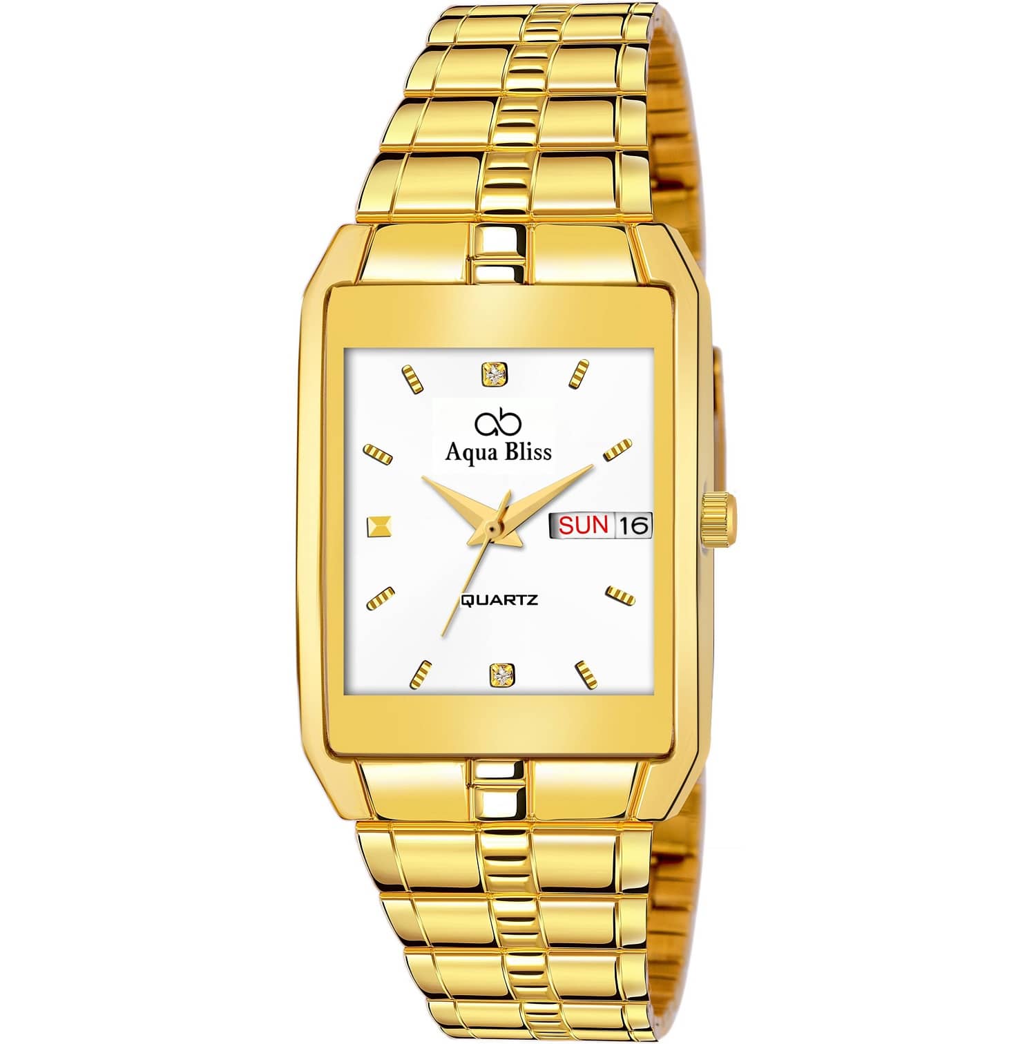 AQUA BLISS - Gold Stainless Steel Analog Men's Watch