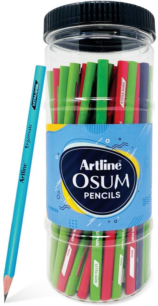 Artline OSUM Extra Dark & Smooth Pack of 60 Pcs Jar Multicolor Round Shape 60 Pcs Artline OSUM Extra Dark & Smooth Pack of 60 Pcs Jar Multicolor Round Shape 60 Pcs