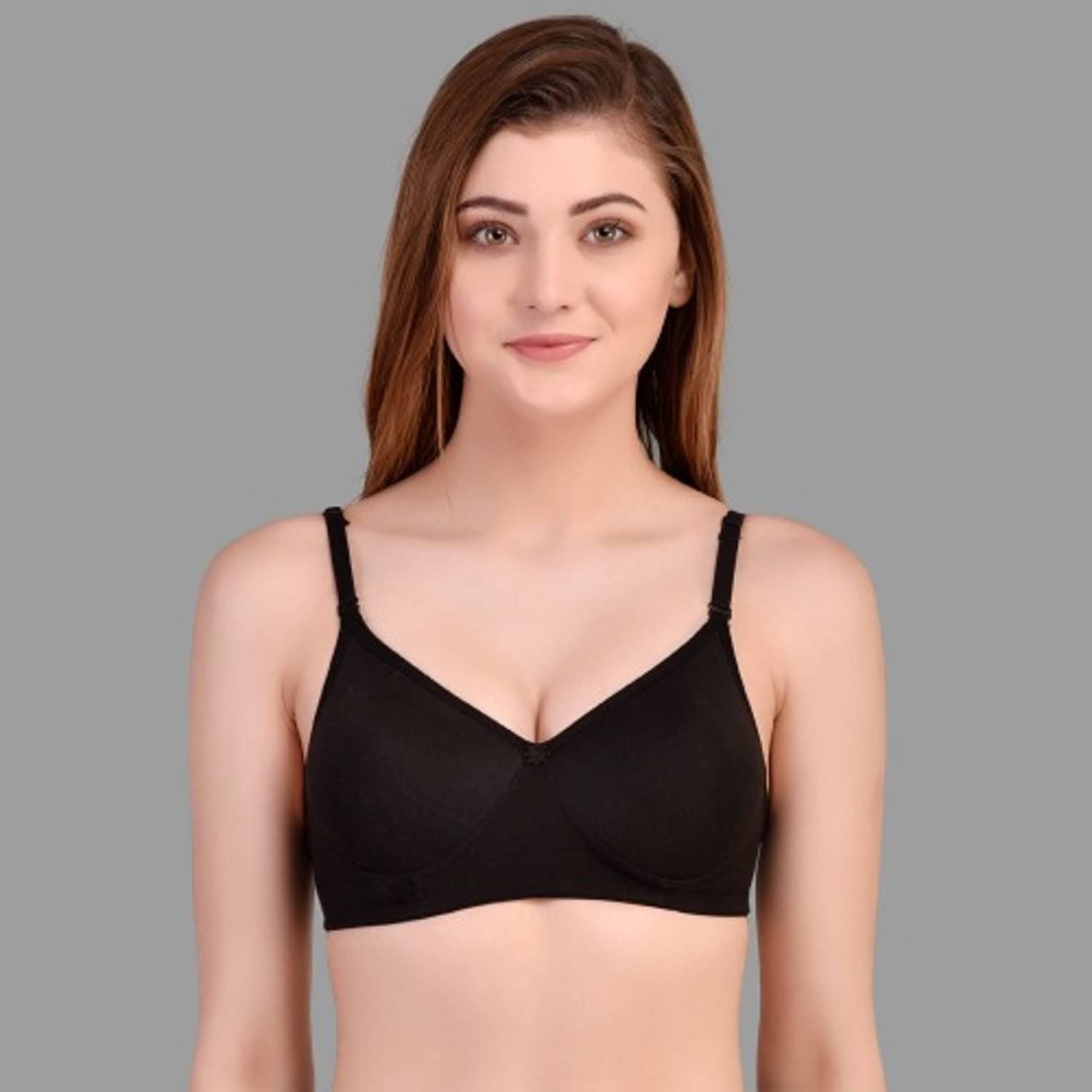     			Desiprime Cotton Heavily Padded Women's Everyday Bra ( Black )