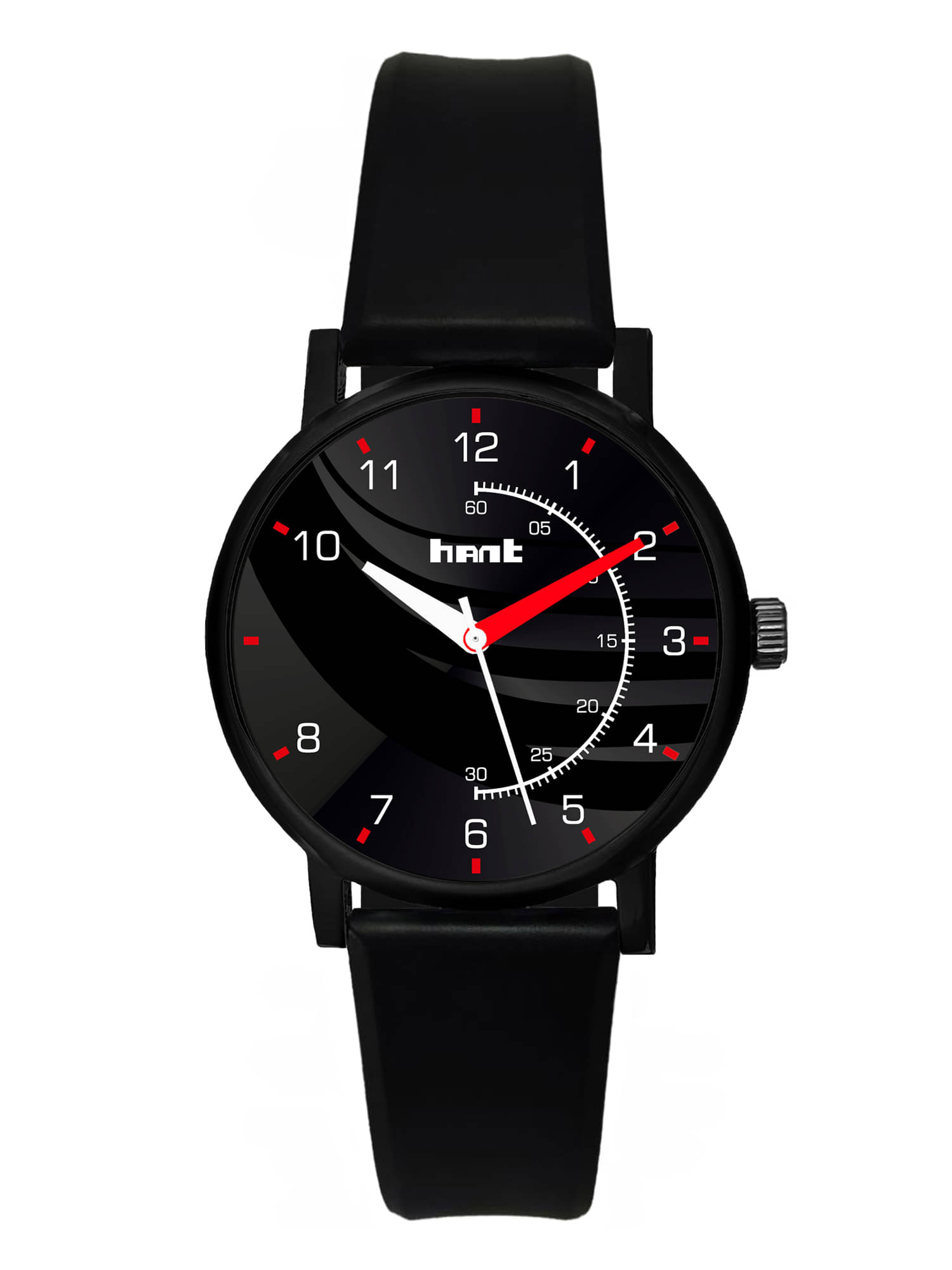     			Hant Black Silicon Analog Men's Watch