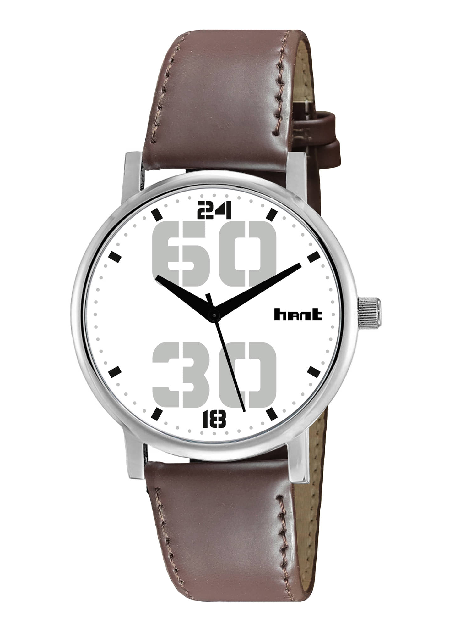     			Hant - Brown Leather Analog Men's Watch