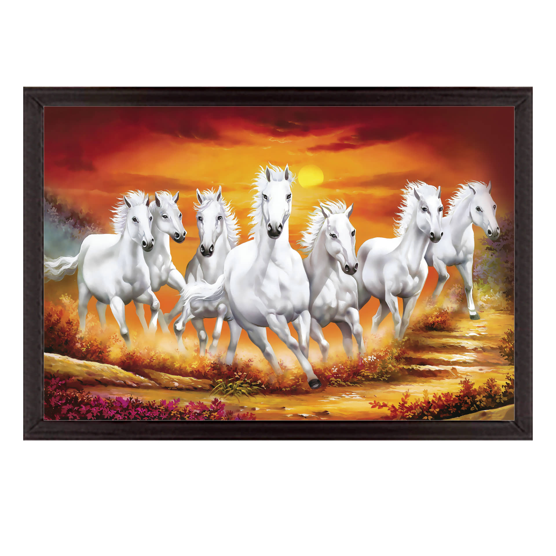 Indianara - Abstract Painting With Frame