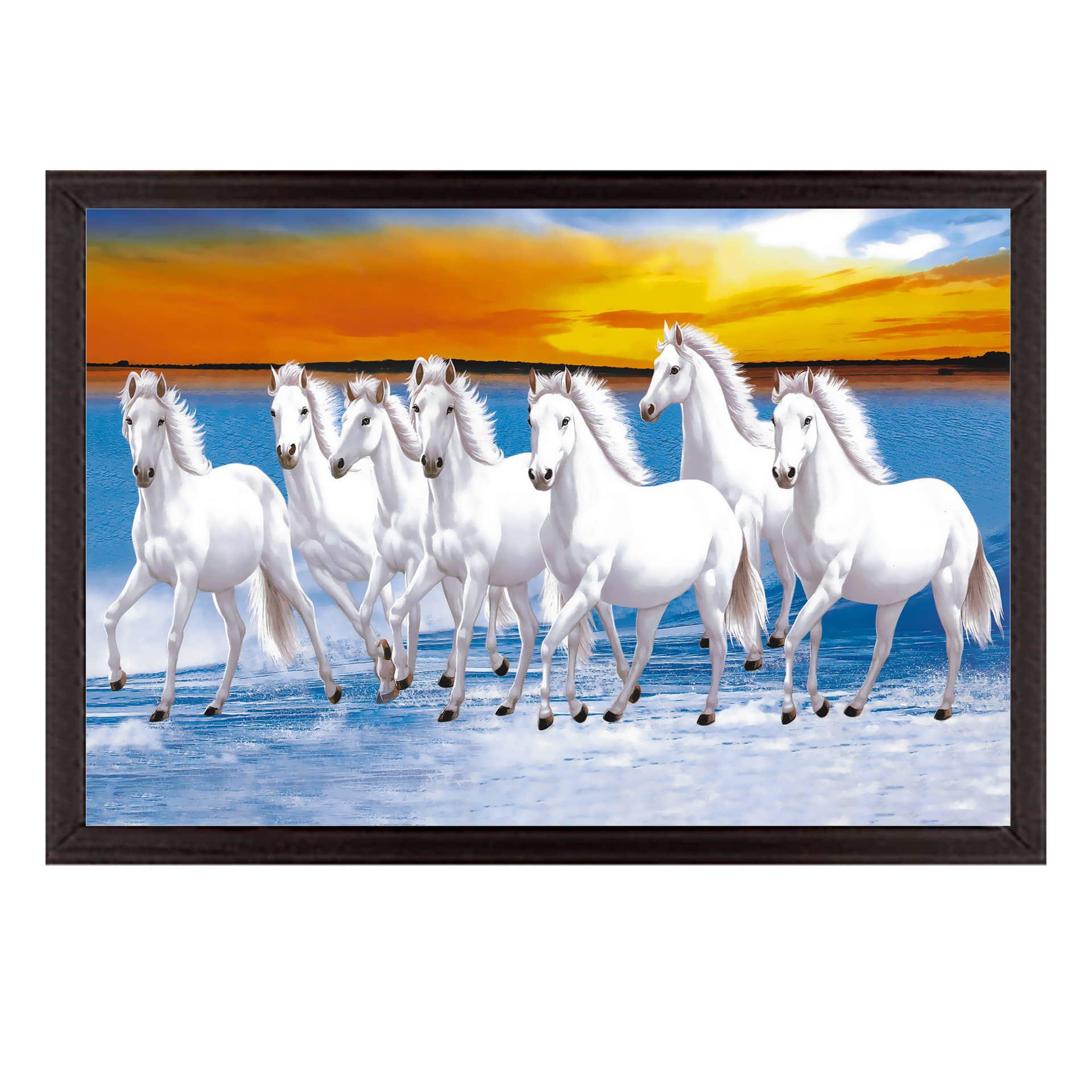 Indianara - Abstract Painting With Frame