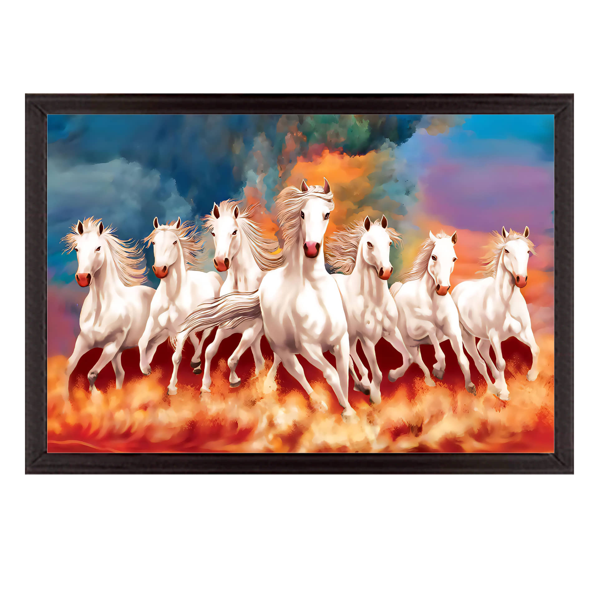 Indianara - Abstract Painting With Frame