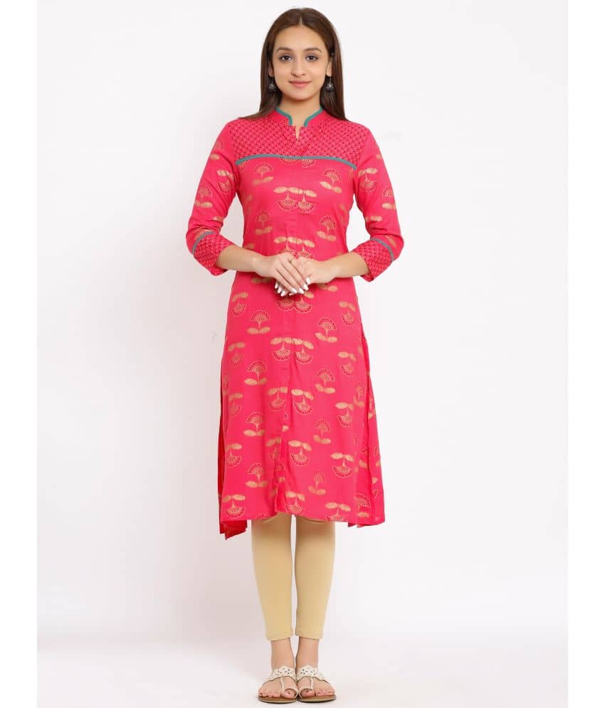 NeshamaKurti - Brown Rayon Women's Front Slit Kurti ( Pack of 1 ) - Kurtis, Tunics | Buy online on ZillyBuy