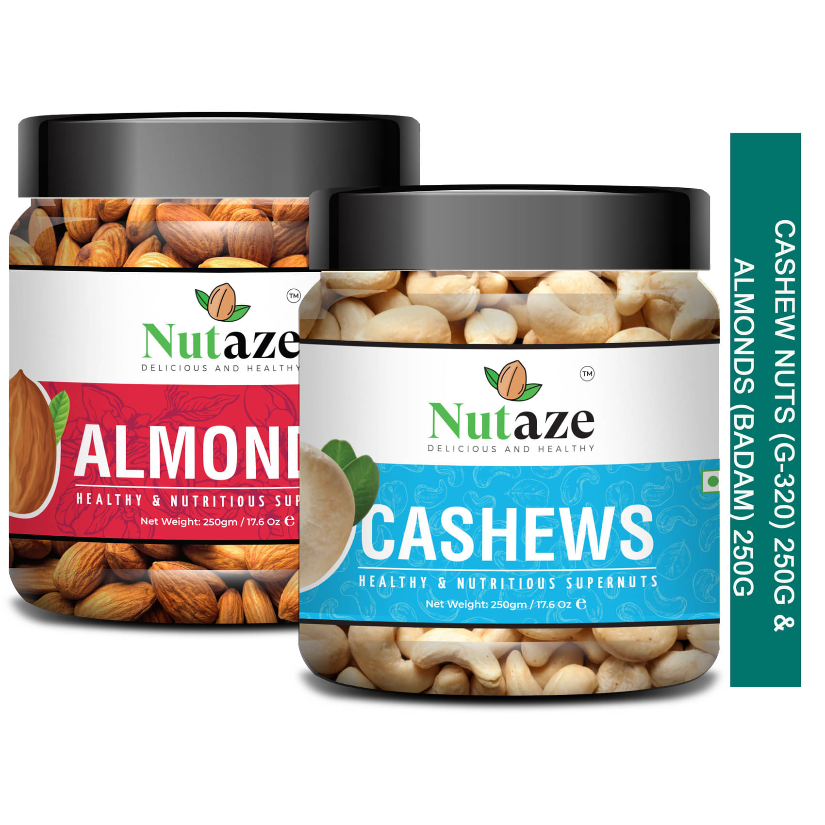 Nutaze Combo Pack of Mix Dry Fruits 500g | Cashew 250g | Almonds 250g | Fresh and Healthy Nutaze Combo Pack of Mix Dry Fruits 500g | Cashew 250g | Almonds 250g | Fresh and Healthy