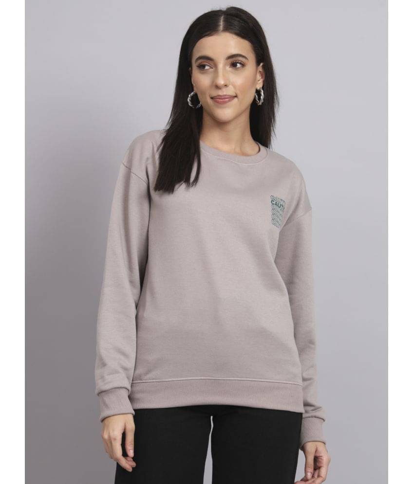 OBAAN Cotton Blend Grey Non Hooded Sweatshirt OBAAN Cotton Blend Grey Non Hooded Sweatshirt