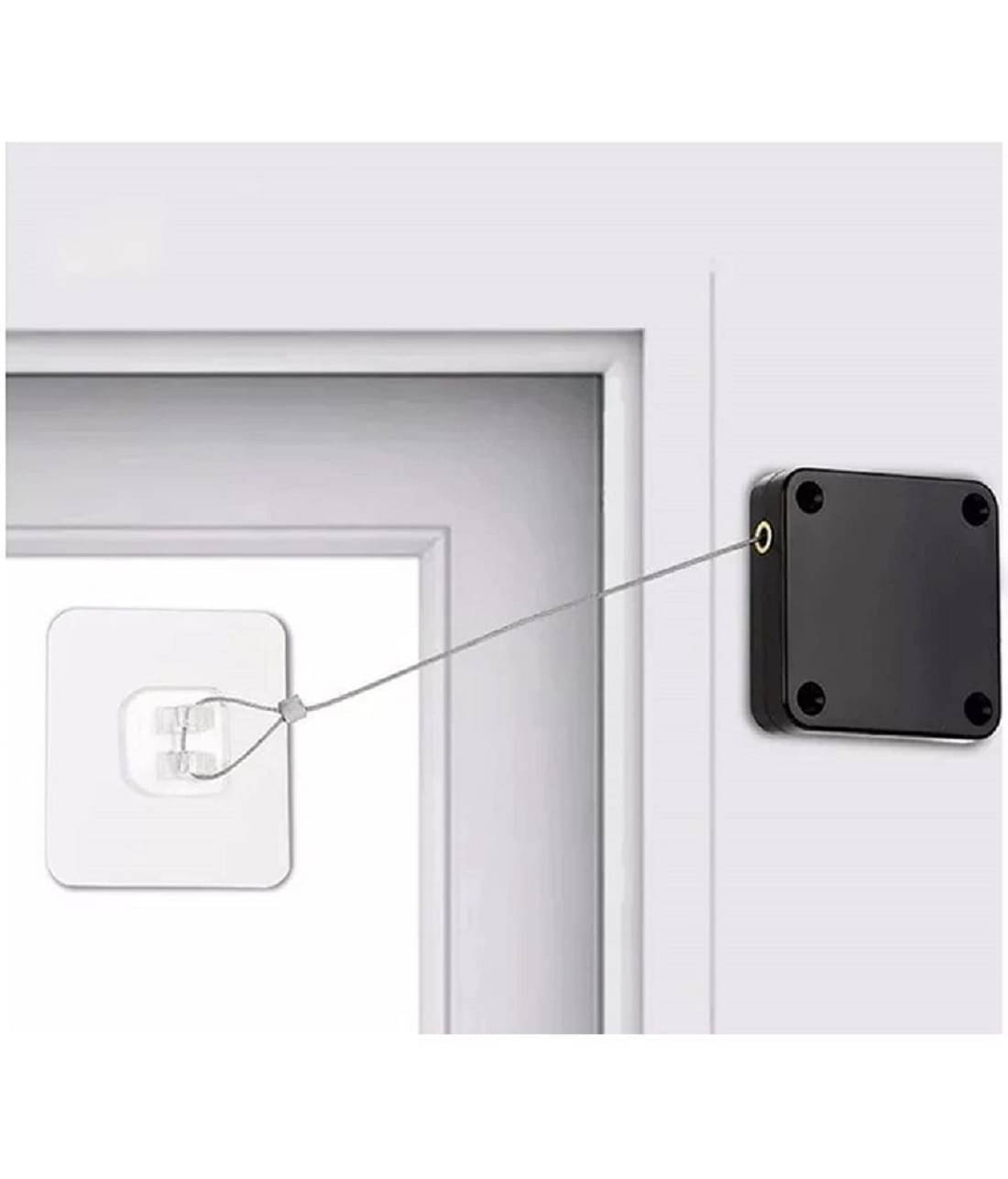     			RAMDEV ENTERPRISE Automatic Closer Door for Bedroom/Room/Storm | Automatic Sensor Door Closer, Multifunctional Door Closer, Residential Commercial Auto Door Closer with Steel Drawstring Pack of 1(Automatic).