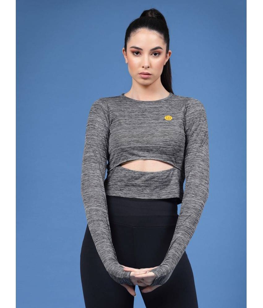     			Rigo Women's Polyester Regular Top ( Grey )