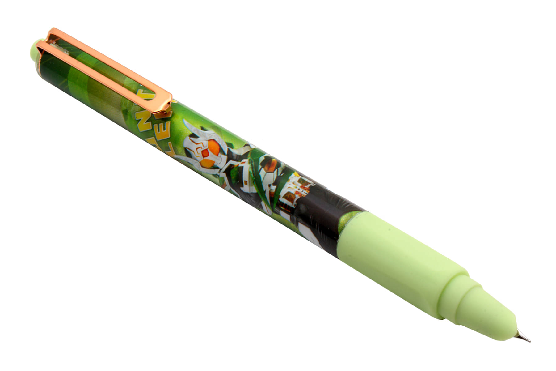     			Srpc Yiren Super Hero Edition Retractable Button System Capless Fountain Pen Green & Brown