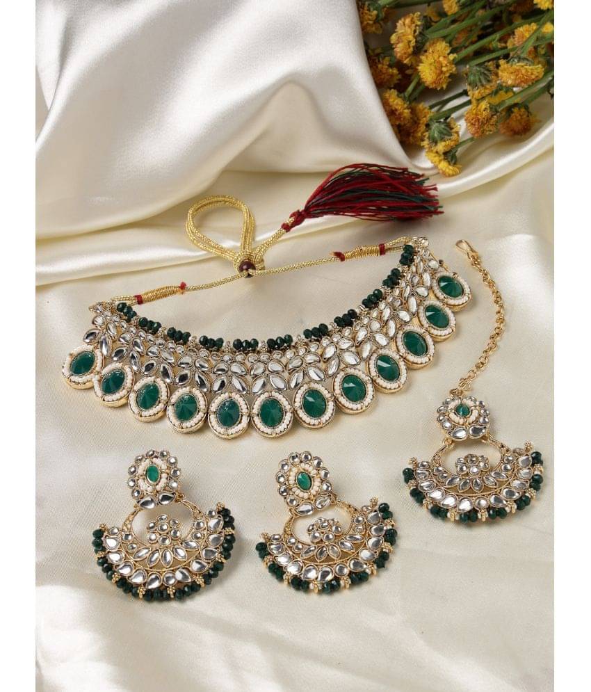     			Sukkhi Green Alloy Necklace Set ( Pack of 1 )