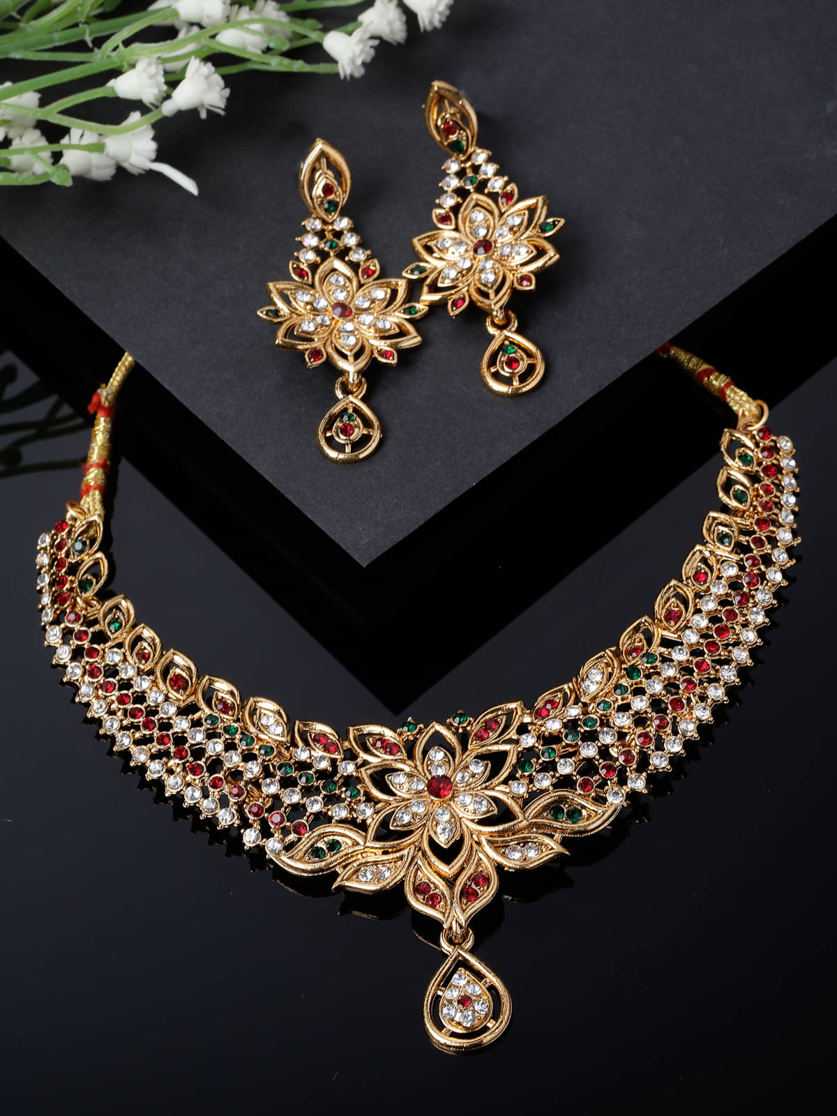     			Sukkhi Multi Color Alloy Necklace Set ( Pack of 1 )