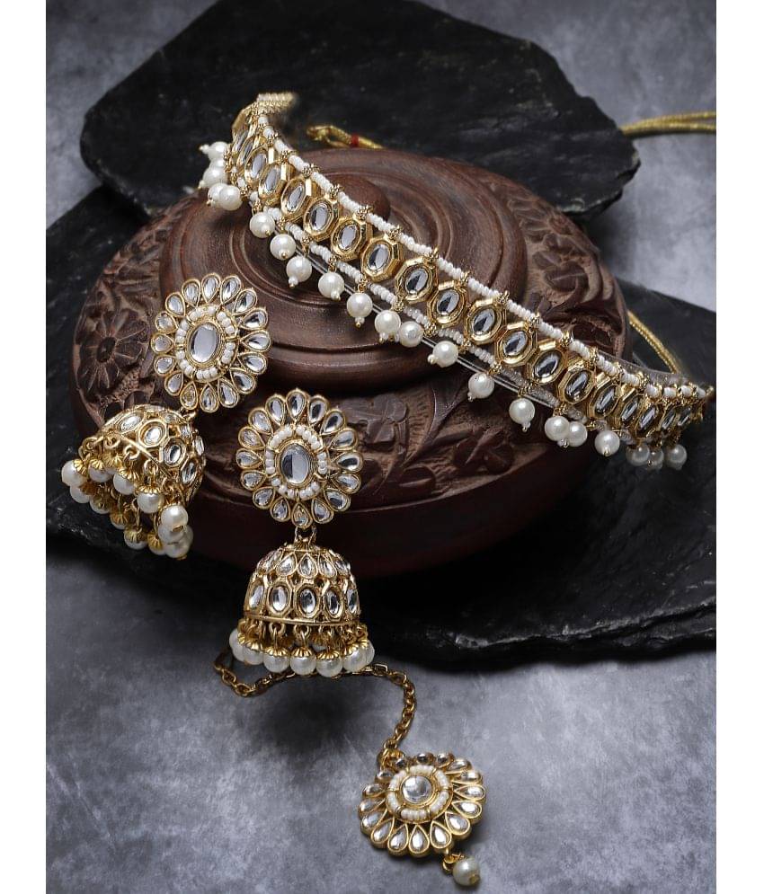 Sukkhi White Alloy Necklace Set ( Pack of 1 ) Sukkhi White Alloy Necklace Set ( Pack of 1 )