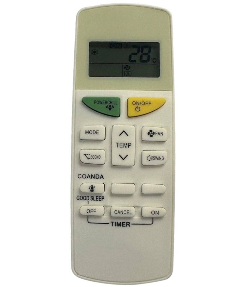     			Upix Compatible Daikin & Daikin Inverter AC Remote No. 132E (No Backlight)