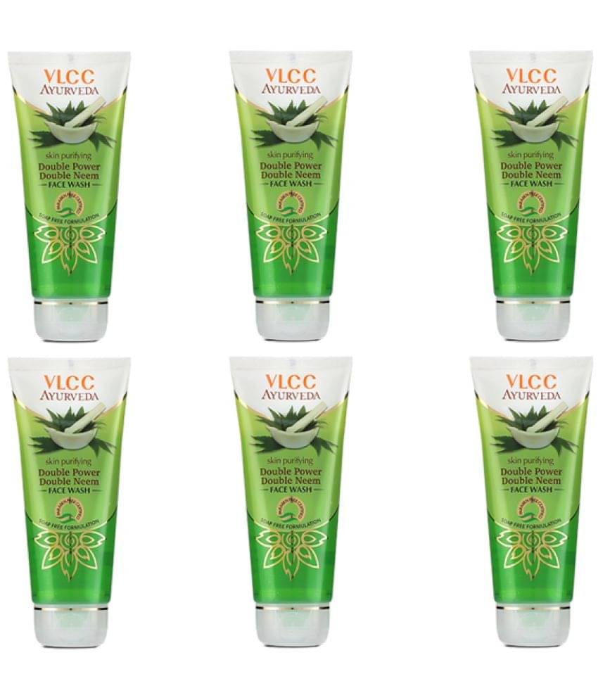 Vlcc Ayurveda Skin Purifying Double Power Double Neem Face Wash , 100Ml(Pack Of 6) Vlcc Ayurveda Skin Purifying Double Power Double Neem Face Wash , 100Ml(Pack Of 6)