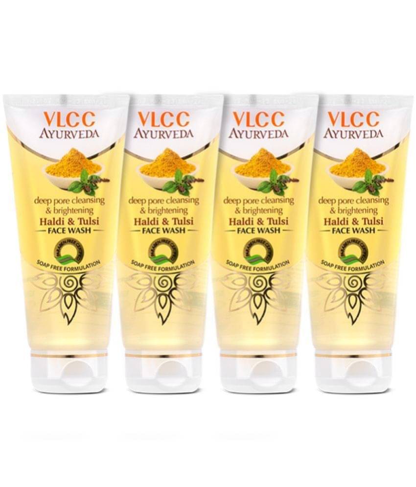 Vlcc Ayurveda Deep Pore Cleansing Haldi & Tulsi Face Wash , 100Ml(Pack Of 4) Vlcc Ayurveda Deep Pore Cleansing Haldi & Tulsi Face Wash , 100Ml(Pack Of 4)