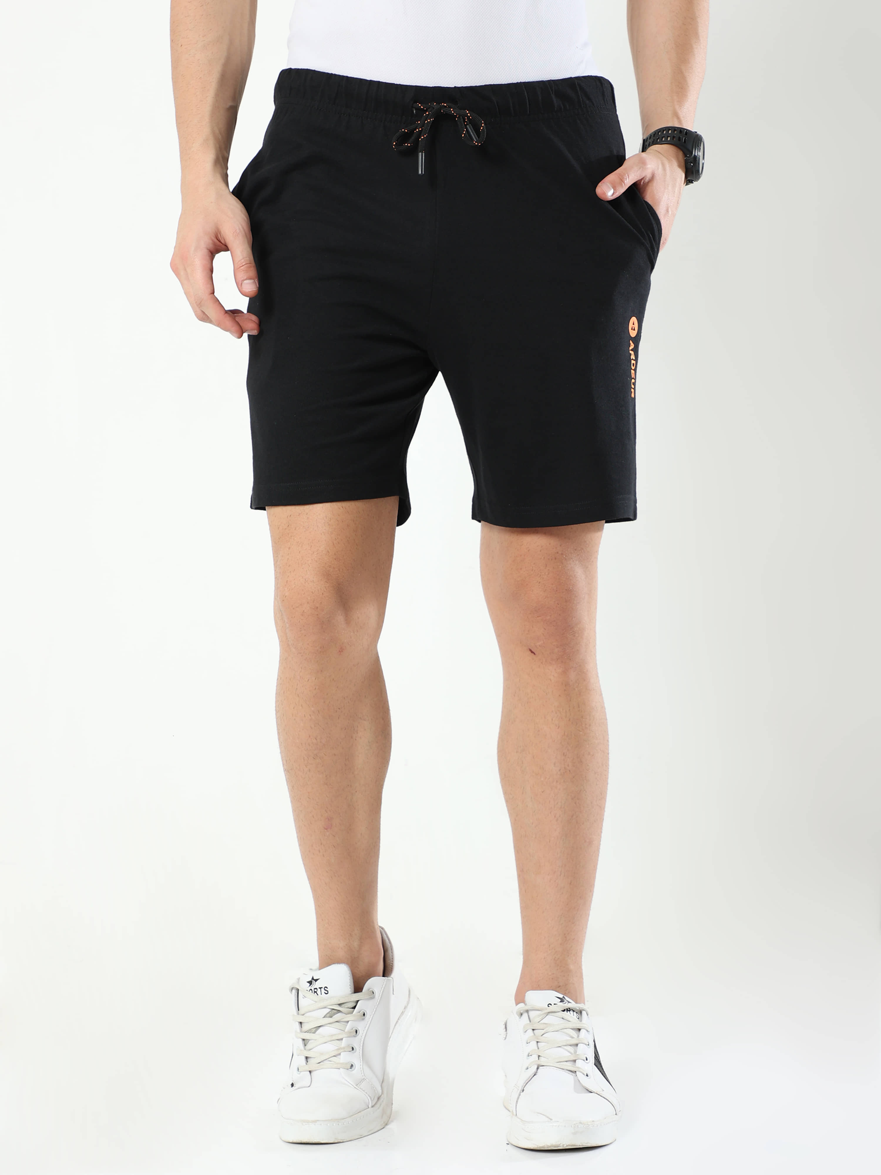 Ardeur - Black Cotton Blend Men's Shorts ( Pack of 1 ) - Shorts | Buy online on ZillyBuy