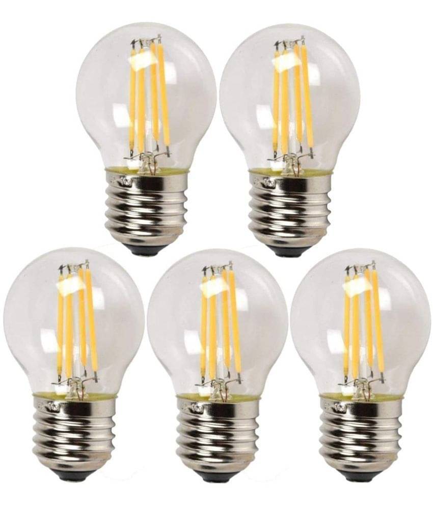 DAJUBHAI - 4W Warm White LED Bulb ( Pack of 5 ) DAJUBHAI - 4W Warm White LED Bulb ( Pack of 5 )