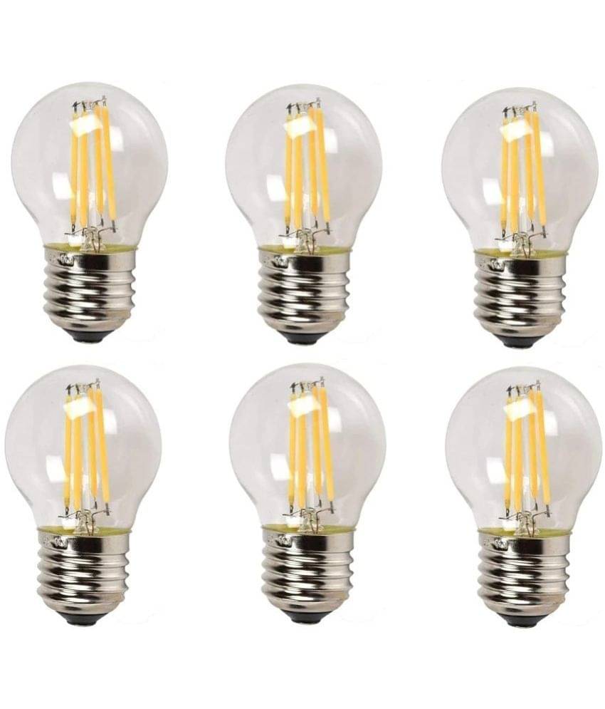     			DAJUBHAI - 4W Warm White LED Bulb ( Pack of 6 )